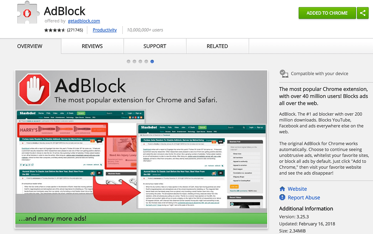 AdBlock Plus downloading