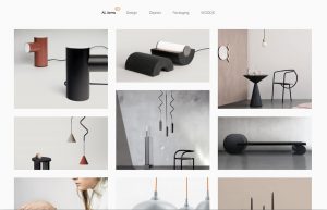 Example design portfolio website using the WordPress software