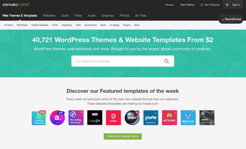 Themeforest.net offers over 30,000 WordPress.org theme templates.