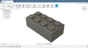 How to make a lego brick in Fusion 360
