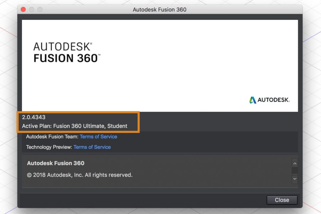 Check the Fusion 360 version number to make sure you have the most up to date version.