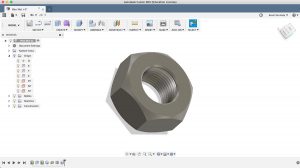 3D Model a Hex Nut in Fusion 360