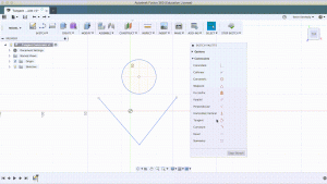 What does the tangent constraint do in Fusion 360?