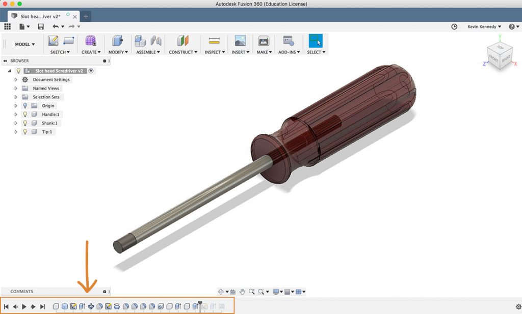 Fusion 360 timeline tips.