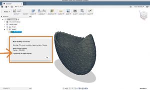 How to reduce the number of mesh triangle faces in Fusion 360