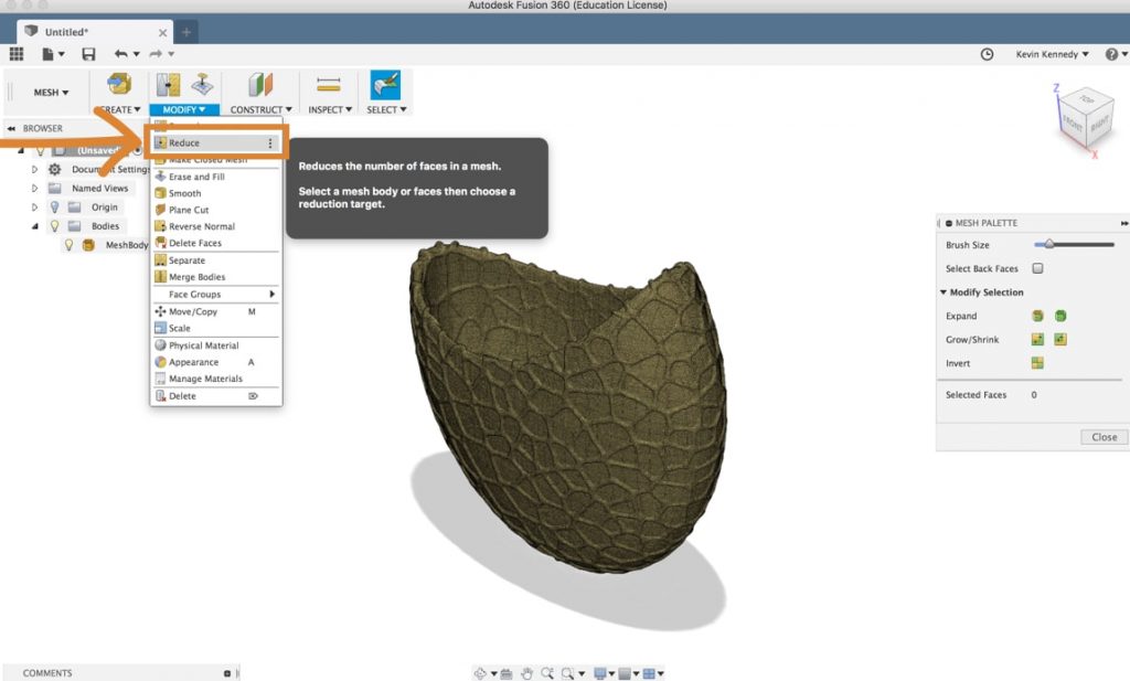 How To Convert An Stl Mesh To A Solid In Fusion 360 - Templates Sample ...