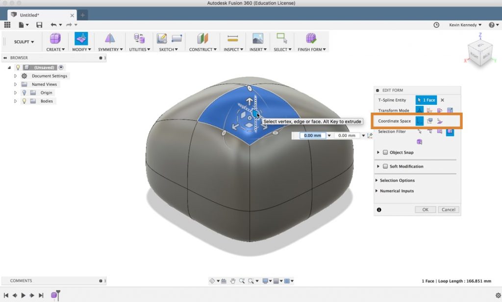 Fusion 360 Sculpt Icons Meaning Explained Product Design