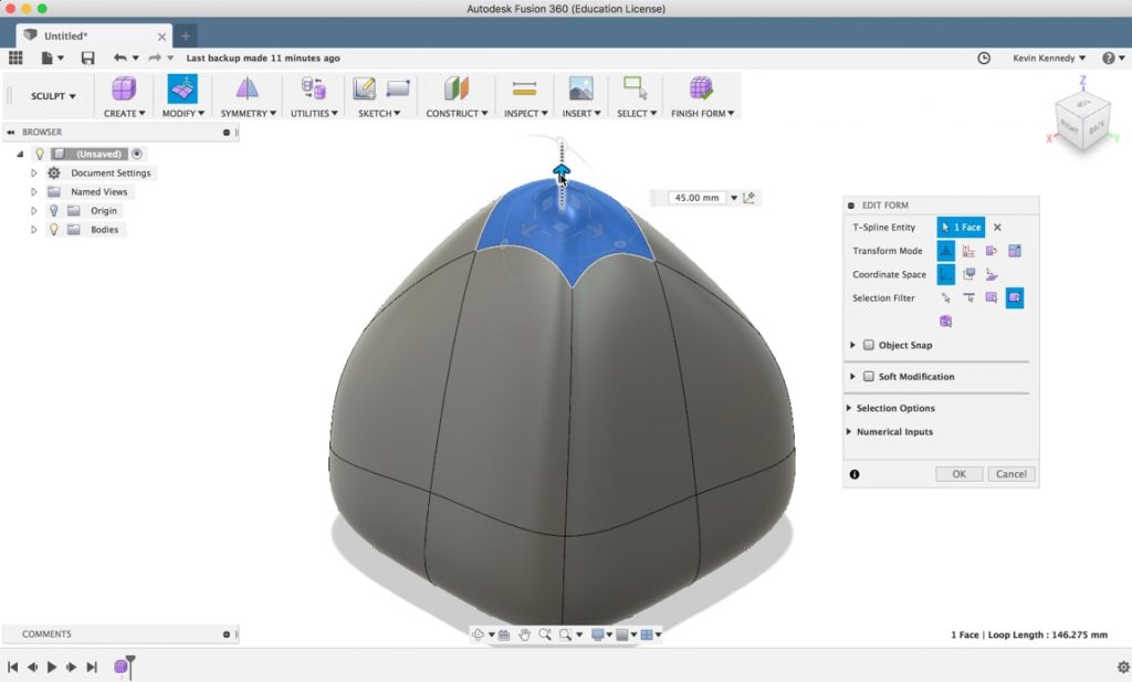 rhino for mac extrude command only moves on y axis