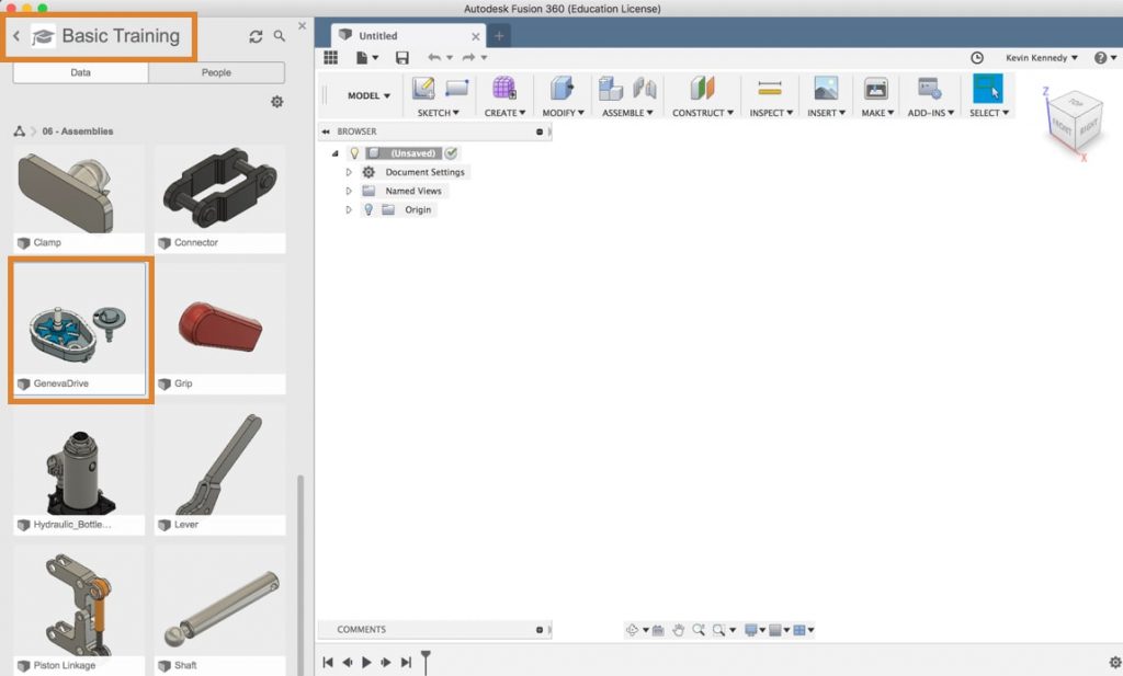 Adding Joints and Contact points to a Geneva Drive in Fusion 360.