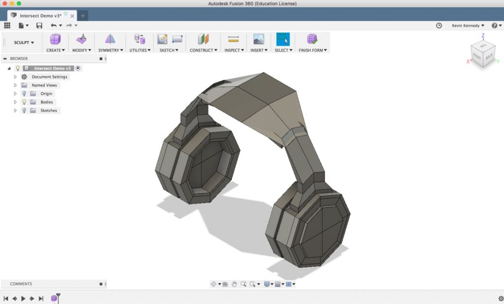 How to repair self-intersecting t-spline bodies in Autodesk Fusion 360.