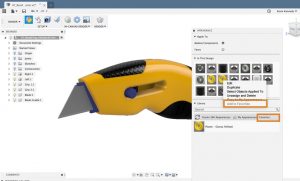 Save your Fusion 360 appearances as favorites to make your workflow more efficient