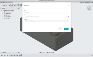 Fusion 360 offers many standard file types as export options.