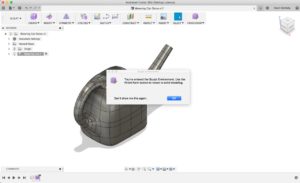 To re-enter the Sculpt Environment you will have to double-click on the purple sculpted form icon in the Fusion 360 timeline.