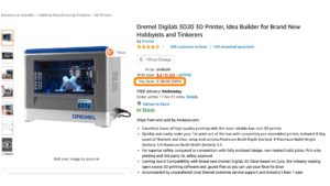 Dremel 3D Printer on sale for Prime Day 2019