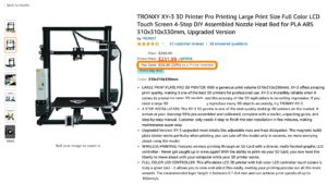 Tronxy XY-3D Printer Pro on Amazon