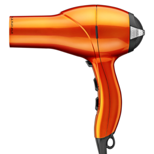 Orange Conair Hair Dryer surface modeled in Fusion 360