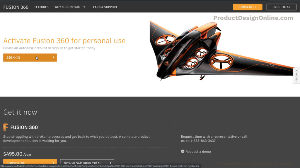 is fusion 360 free for personal use