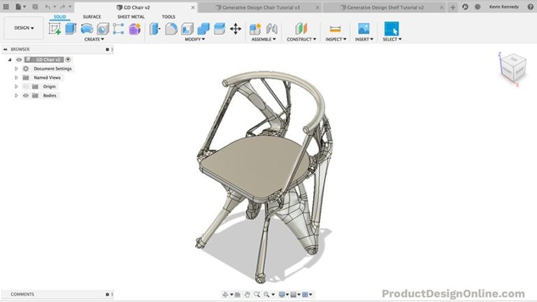 Generative Design – Designing a STRONGER Chair in Fusion 360 - Product ...