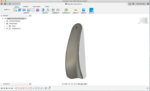 Shoe horn stl file made in Fusion 360