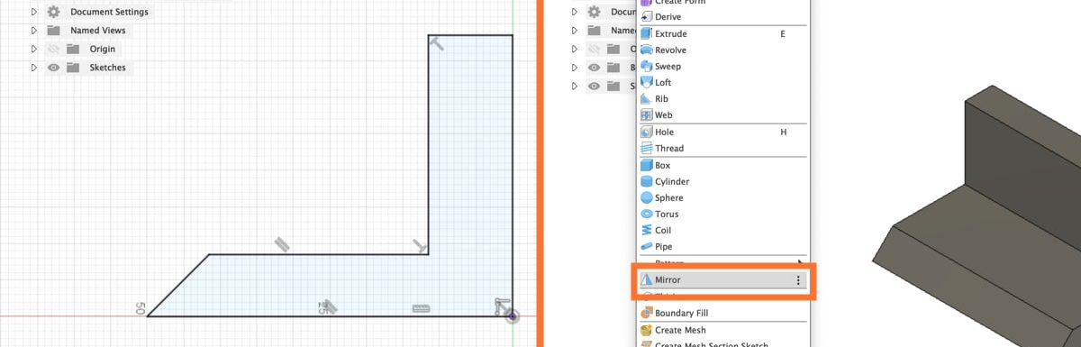 Mirror Command Not Working in Fusion 360 - Product Design Online