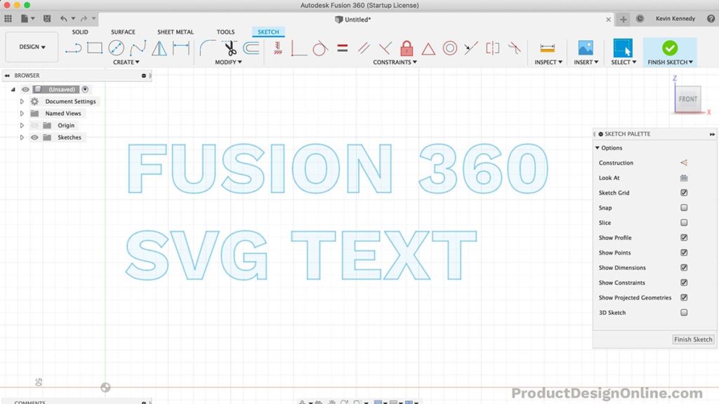 SVG in Fusion 360 is now moveable after it has ben unfixed