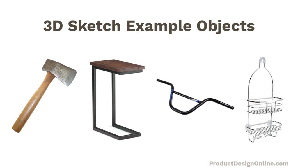 Example objects than could be created with Fusion 360's 3D sketch feature