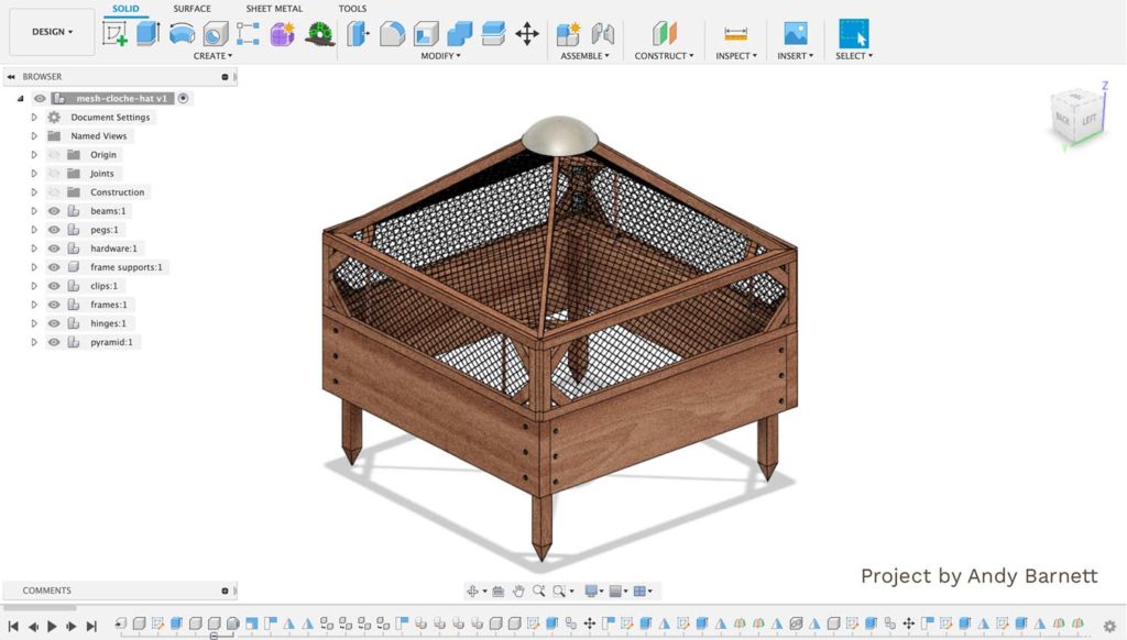 Fusion 360 for Woodworkers projects by Andy Barnett