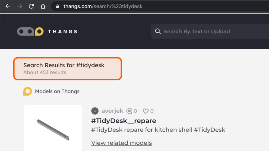 tidydesk search results on thangs