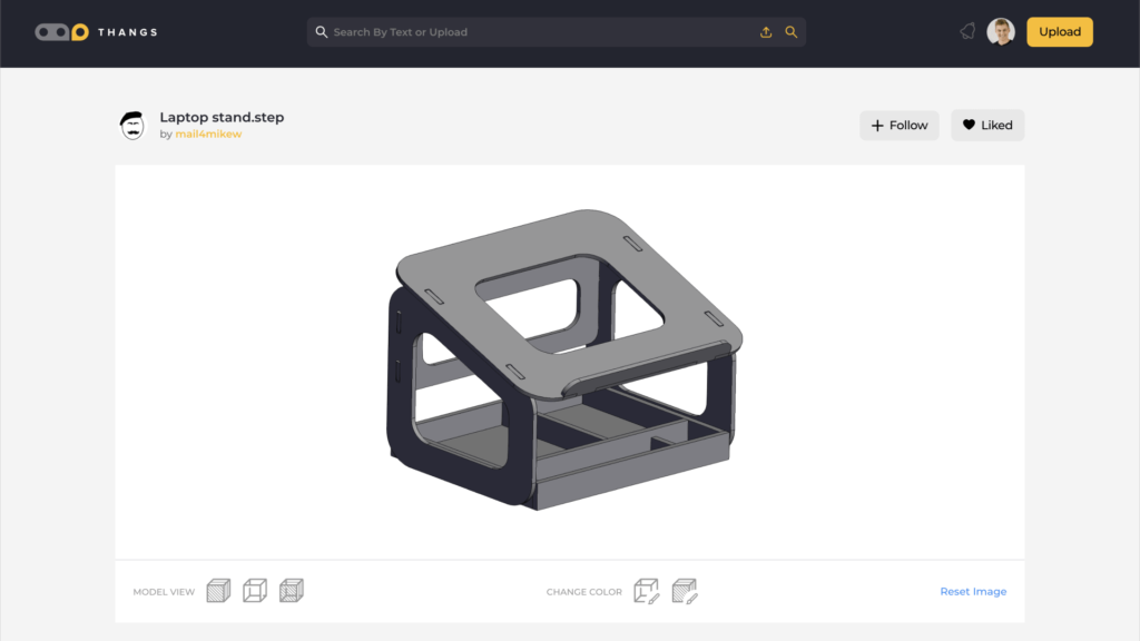 3d printable laptop stand with storage underneath