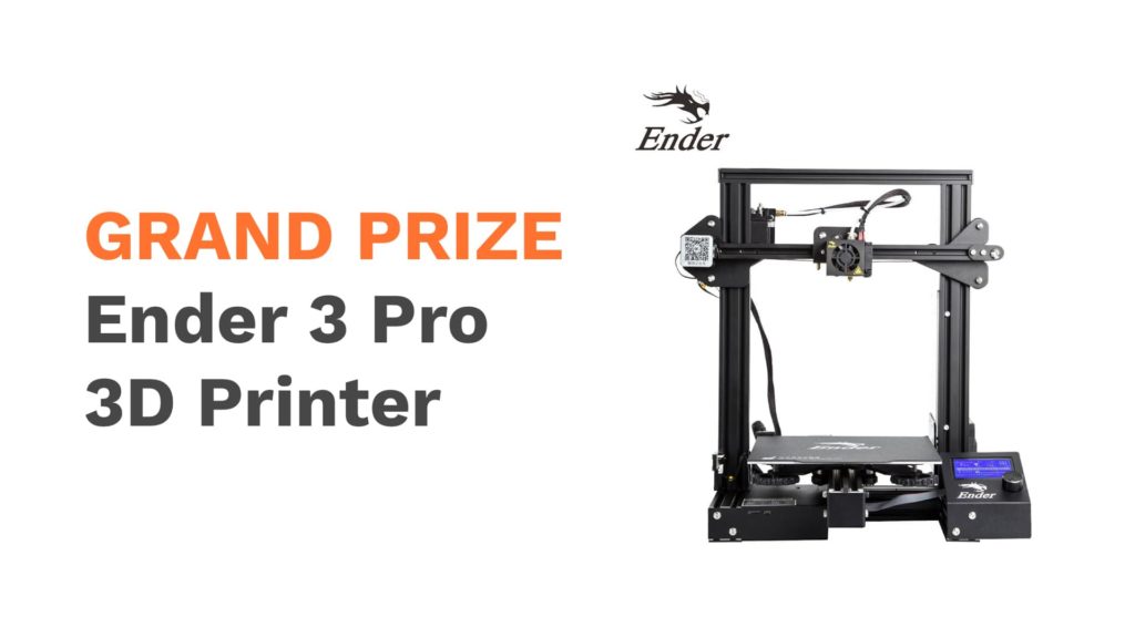 Ender 3 Pro 3D Printer grand prize for the 2nd 3D modeling challenge
