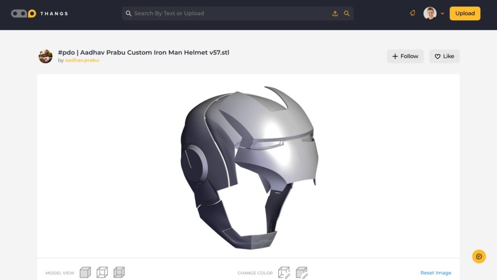 3d printable iron man helmet with hinge