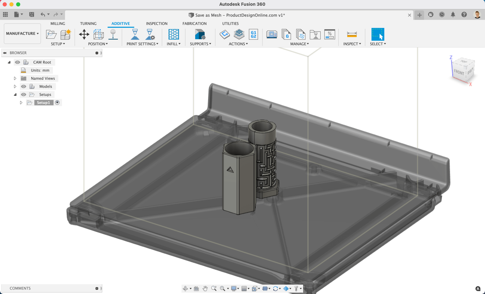 How to 3D Print from Fusion 360 - Set Up 3D Print In Fusion 360s Manufacture Workspace Min 2048x1243