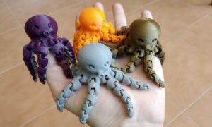 Print-in-Place 3D printable octopus