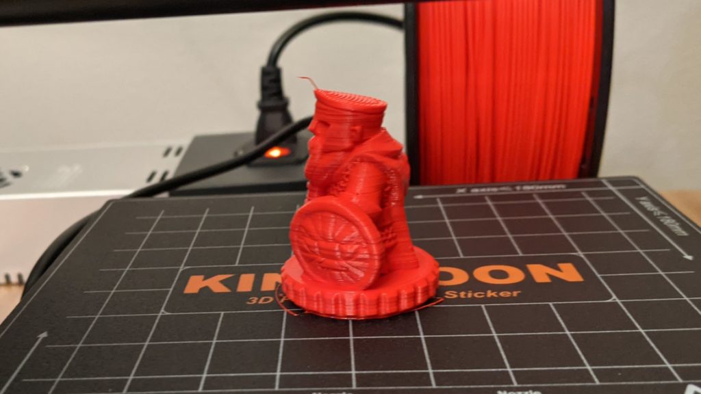 Test print on the Kingroon KP3S 3D Printer