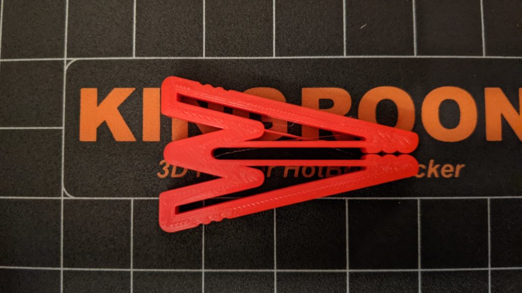 Test print on the Kingroon KP3S 3D Printer