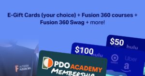 Amazon gift cards and Fusion 360 courses for the Surprise Inside 3D Modeling challenge by Product Design Online