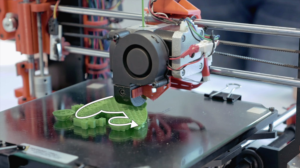3D printers trace the shape layer by layer