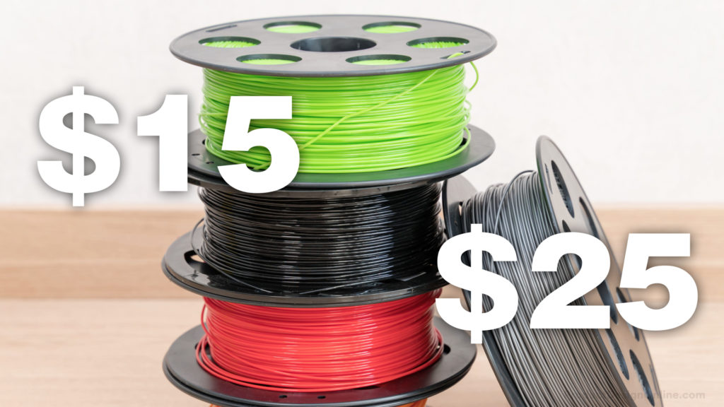 3D printer material is known as filament and comes in spools