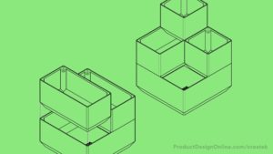 CREATEK stackable storage boxes