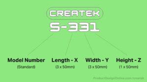 Createk part numbers explained for 3D printable storage boxes