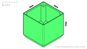 Createk S111 3D printable storage box