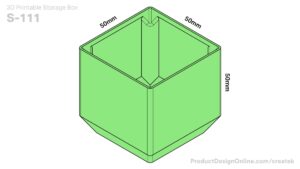 Createk S111 3D printable storage box
