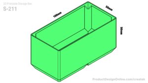 Createk S211 3D printable storage box