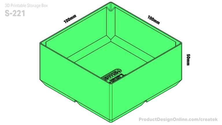 CREATEK 3D Printable Storage Boxes - Product Design Online