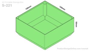Createk S221 3D printable storage box