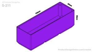 Createk S311 3D printable storage box