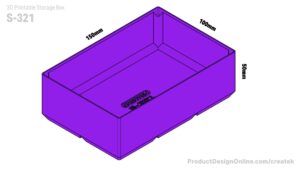 Createk S321 3D printable storage box