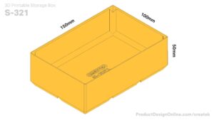 Createk S321 3D printable storage box
