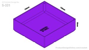 Createk S331 3D printable storage box