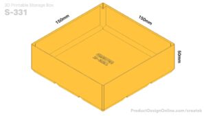 Createk S331 3D printable storage box